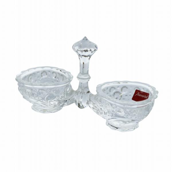 未使用品 バカラ Baccarat エッグスタンド 洋食器 ガラス クリスタル ロゴ 刻印 クリア ...