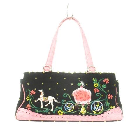 シンクビー! Think Bee ニューシンデレラドリーム ハンドバッグ 馬車柄 花柄 ストーン装飾...