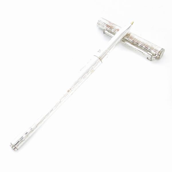 ティファニー TIFFANY &amp; CO. MENARD ボールペン 文房具 ロゴ 刻印 シルバーカラ...