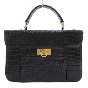 ノーブランド ハンドバッグ 型押し フェイクレザ...の商品画像