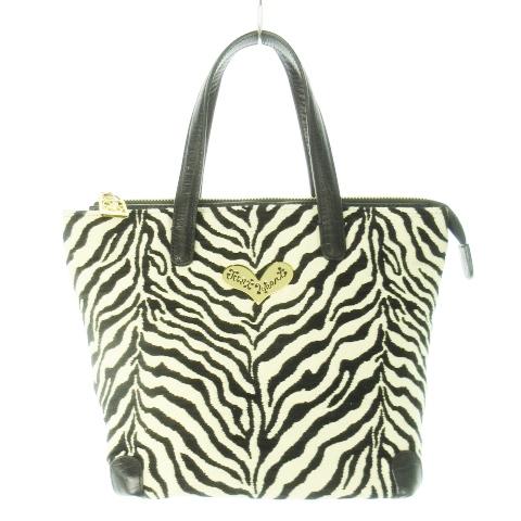 シンクビー! Think Bee ハンドバッグ キャンバス ジャカード コットン レザー 革 アニマ...