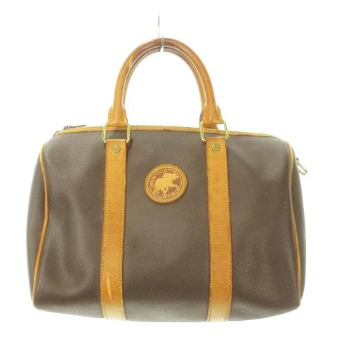 ハンティングワールド HUNTING WORLD ミニボストンバッグ ハンドバッグ レザー PVC ...