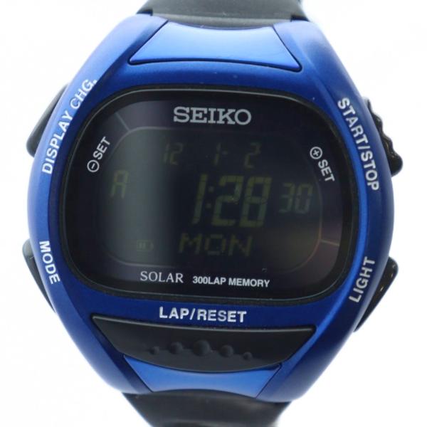 セイコー SEIKO スーパーランナーズ 腕時計 ウォッチ ソーラー デジタル カレンダー付き ロゴ...
