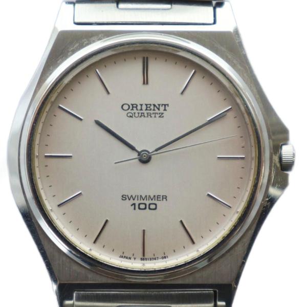 オリエント ORIENT 腕時計 ウォッチ クォーツ ロゴ シルバー色 P585374-70 ■GY...