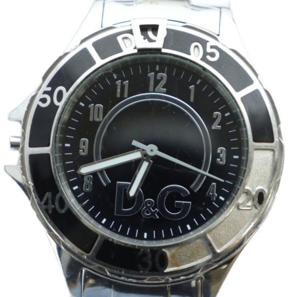 ディー&amp;ジー ドルガバ ドルチェ&amp;ガッバーナ D&amp;G ジャンク品 腕時計 ウォッチ クォーツ 黒文字...