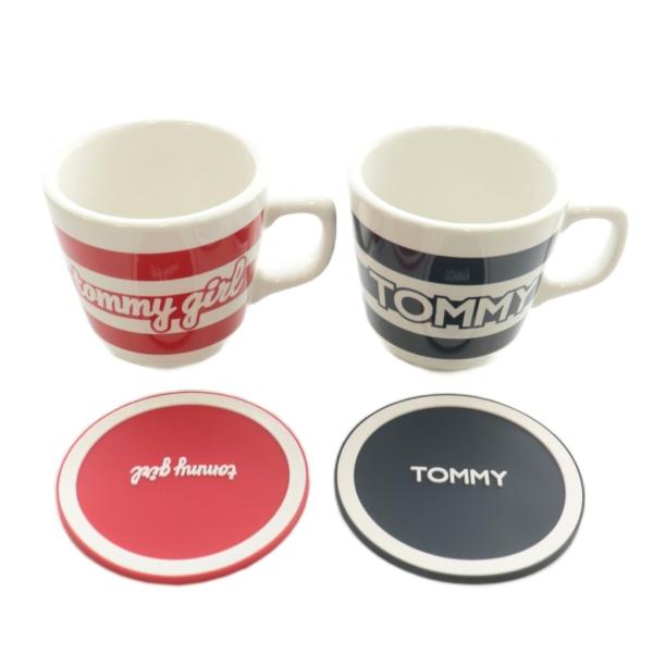 トミー TOMMY × トミーガール Tommy Girl マグカップ コースター 2個セット 食器...