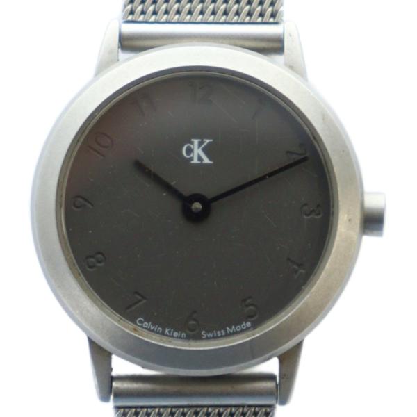 カルバンクライン CALVIN KLEIN ジャンク品 腕時計 ウォッチ クォーツ ロゴ シルバー色...