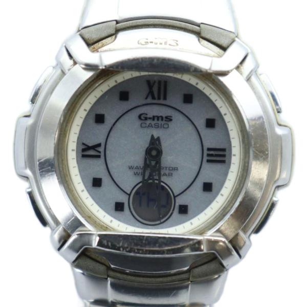 カシオ CASIO G-ms 腕時計 ウォッチ ソーラー ローマン カレンダー付き ロゴ アナデジ ...
