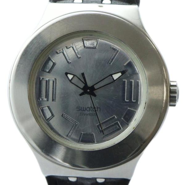 スウォッチ SWATCH アイロニー IRONY 腕時計 ウォッチ クォーツ ロゴ シルバー色 YN...