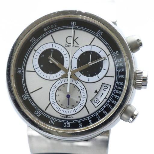 カルバンクライン CALVIN KLEIN 腕時計 ウォッチ シルバーカラー 銀色 クォーツ クロノ...