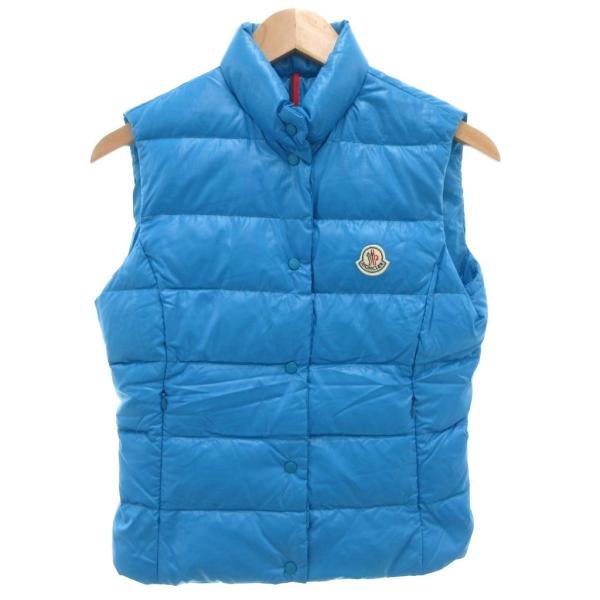 モンクレール MONCLER GHANA ガーナ ダウンベスト ロゴ ワッペン ナイロン ボタンアッ...