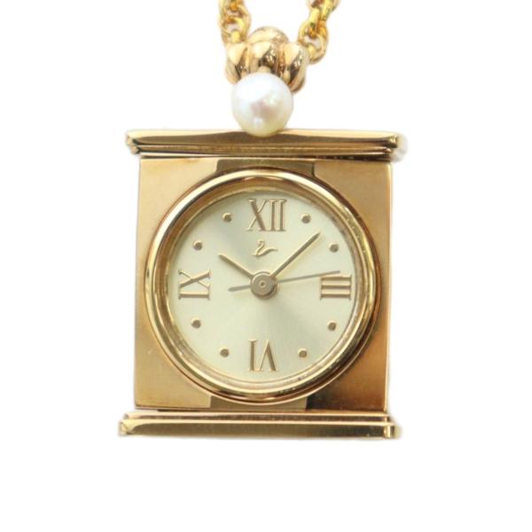 タサキ 田崎 TASAKI PEOPLE ネックレス ペンダントウォッチ ロゴ ローマン 4mm リ...