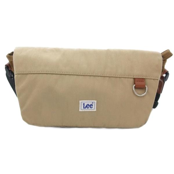 リー LEE ショルダーバッグ ロゴ フラップ 茶 ブラウン /JS ■GY18 メンズ