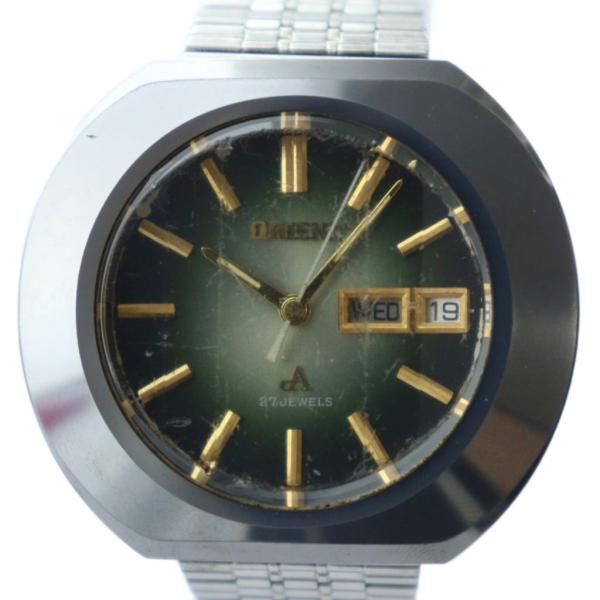 オリエント ORIENT ノンスクラッチ 腕時計 ヴィンテージ アンティーク 自動巻き デイデイト ...