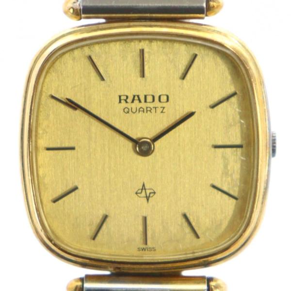 ラドー RADO ジャンク品 708 5091 2 腕時計 ウォッチ クォーツ ロゴ ゴールド色 ■...