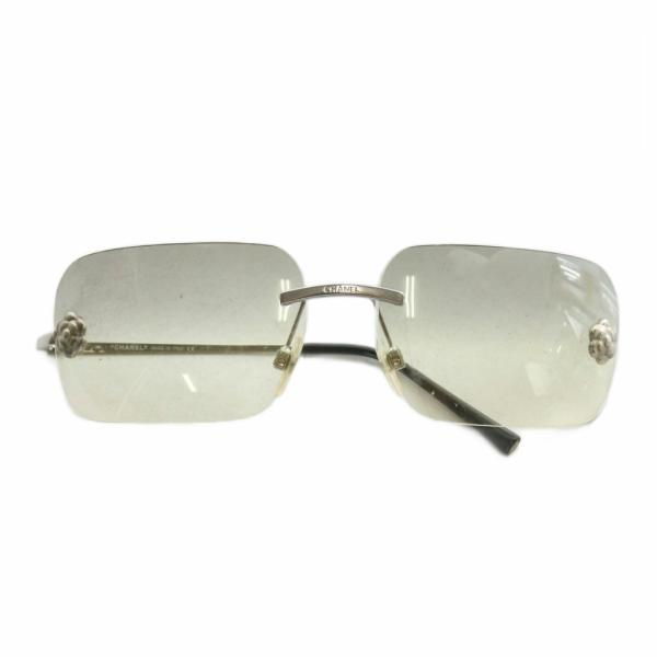 シャネル CHANEL 眼鏡 サングラス メタルフレーム グラデーション スクエア リムレス カメリ...