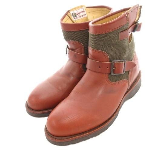 チペワ CHIPPEWA 91914 スネークブーツ ワーク エンジニア ショート丈 9E 茶 ブラ...