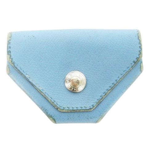 エルメス HERMES コインケース 小銭入れ 財布 ルヴァンキャトル レザー 革 蛇腹 ロゴボタン...