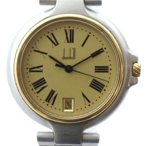 ダンヒル dunhill 腕時計 ミレニアム ウォッチ クォーツ デイト カレンダー付き ロゴ ロー...