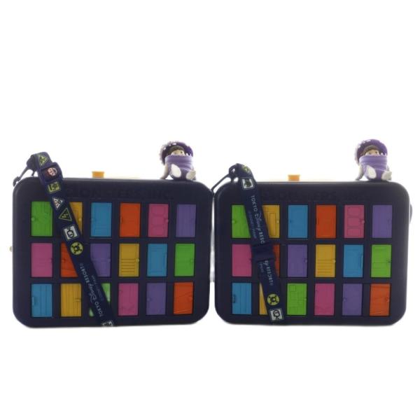 東京ディズニーリゾート モンスターズインク ポップコーンバケット ケース 2個セット ドア付き 紫 ...