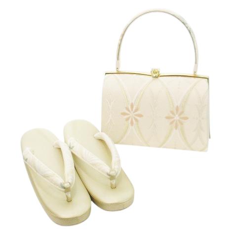 未使用品 紗織ブランド 草履バッグセット 2点セット 草履 ハンドバッグ 光沢感 フォーマル 和装 ...