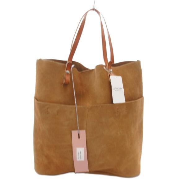91 esima UTOPIA トートバッグ レザー スエード 茶 ブラウン /JS ■GY11 レ...