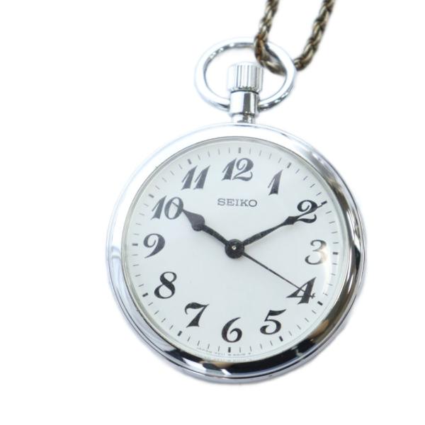 セイコー SEIKO 7C11-0010 鉄道時計 懐中時計 ウォッチ クォーツ アナログ 白文字盤...