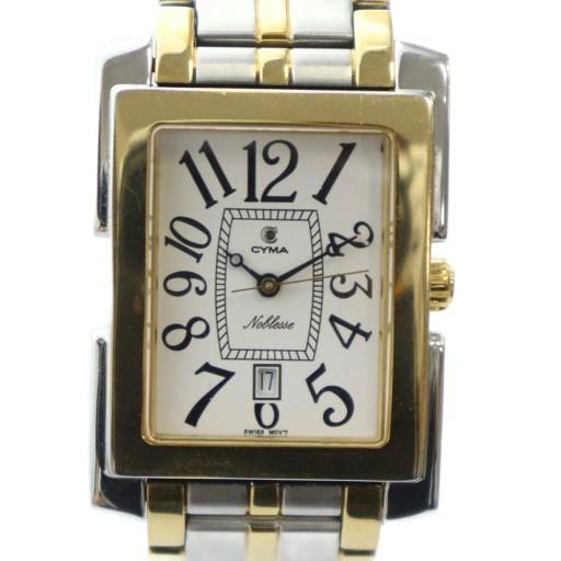 シーマ CYMA 525 ノブレス 腕時計 ウォッチ クォーツ シルバーカラー 銀色 ゴールドカラー...