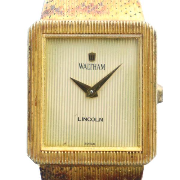 ウォルサム WALTHAM リンカーン  LINCOLN 腕時計 ウォッチ スクエア 手巻き ロゴ ...