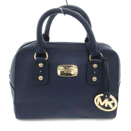 マイケルコース MICHAEL KORS ハンドバッグ PVC ロゴ 紺 ネイビー /JS ■GY4...