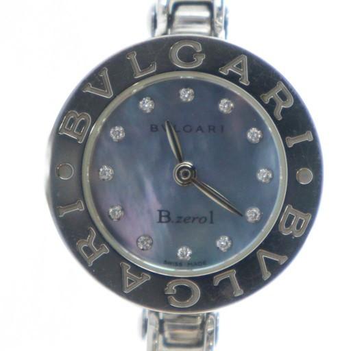 ブルガリ BVLGARI BZ22S 腕時計 バングルウォッチ シェル文字盤 ロゴ シルバーカラー ...