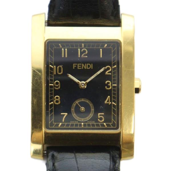 フェンディ FENDI 034-7000G-542 腕時計 ウォッチ クォーツ スモセコ 黒文字盤 ...