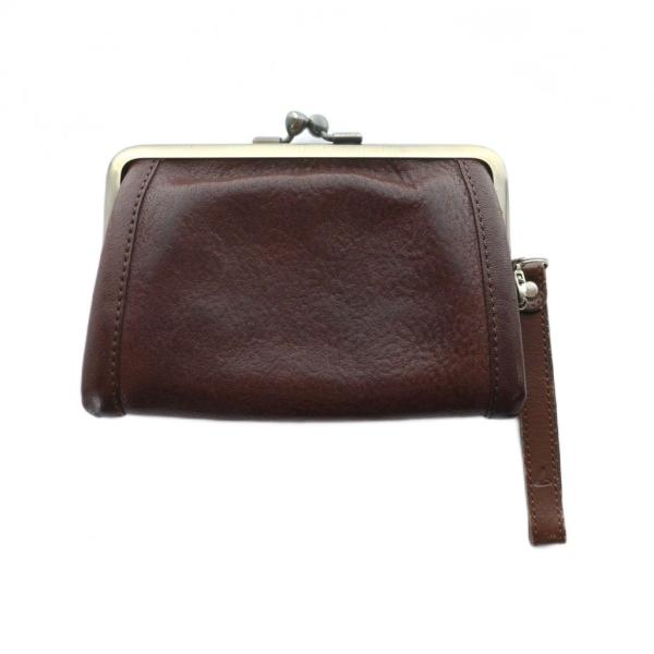 土屋鞄製造所 土屋鞄 小銭入れ コインケース ウォレット がま口 ロゴ レザー 茶 ブラウン ■GY...