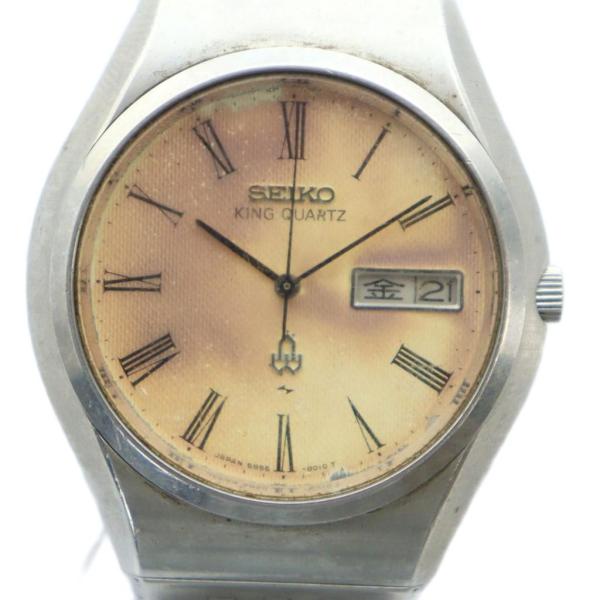 セイコー SEIKO KING QUARTZ キングクォーツ 5856-8000 ジャンク品 腕時計...