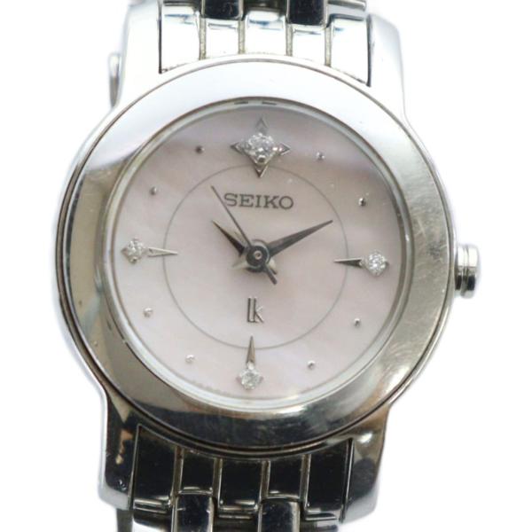 セイコー SEIKO 1N01-0EH0 LUKIA 腕時計 ウォッチ クォーツ ロゴ ラインストー...