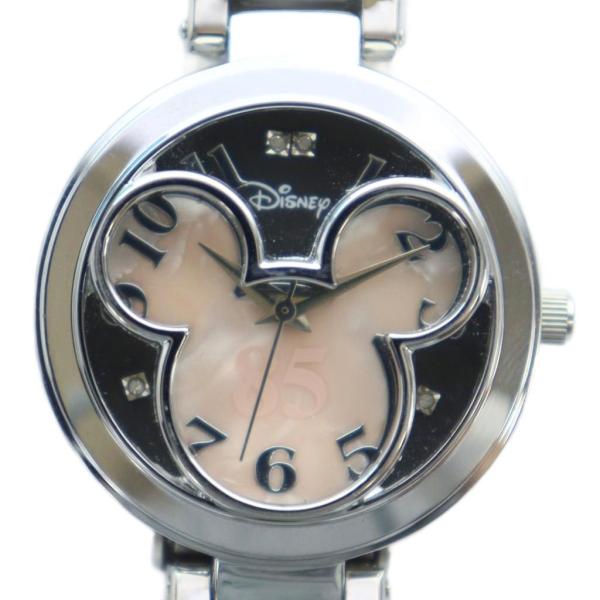 ディズニー Disney 85周年記念 腕時計 フェイスウォッチ クォーツ ラウンド シェル文字盤 ...