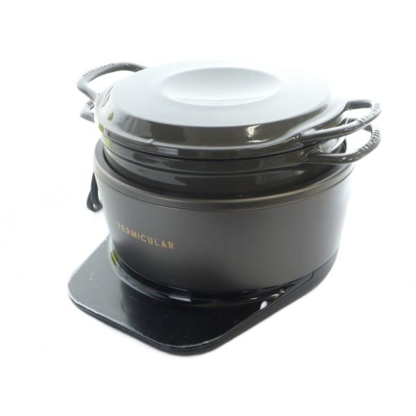 バーミキュラ VERMICULAR PH19A ライスポットミニ 3合炊き 炊飯器 家電 ロゴ 黒 ...