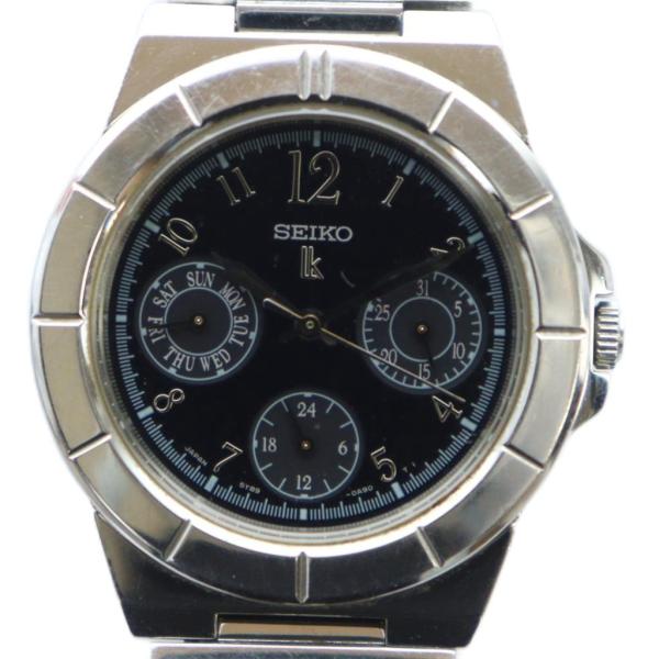 セイコー SEIKO ルキア lk 5Y89-0B30 腕時計 ウォッチ クォーツ クロノグラフ 黒...