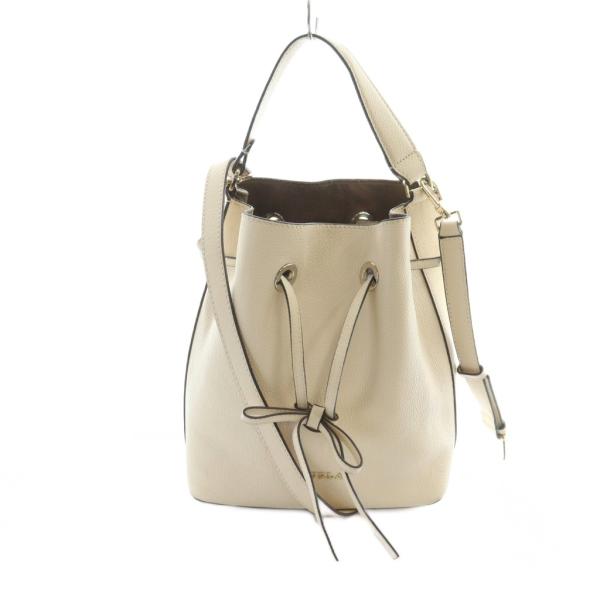 フルラ FURLA ショルダーバッグ ハンド 2WAY レザー ロゴ アイボリー ■GY13 /MQ...