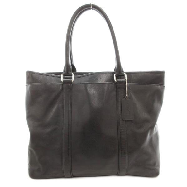 コーチ COACH F54758 ハンドバッグ トート ビジネス 肩掛け レザー ロゴ 黒 ブラック...