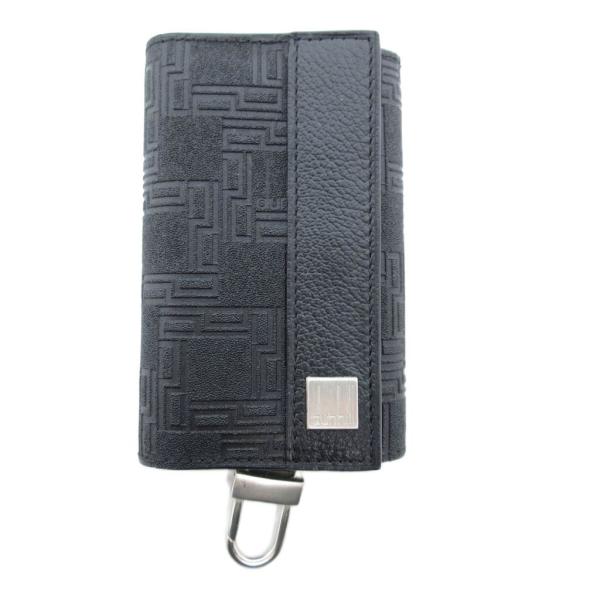 ダンヒル dunhill ディーエイト 6連 キーケース レザー 型押しロゴ 黒 ブラック /JS ...