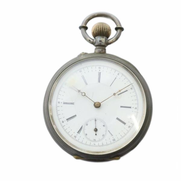 J.C＆Co 懐中時計 ウォッチ 手巻き式 ロゴ スモールセコンド シルバー色 ■GY11 /MQ ...