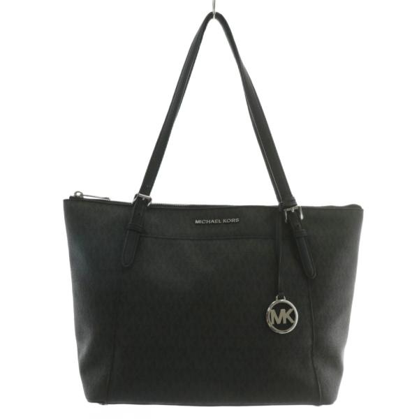 マイケルコース MICHAEL KORS トートバッグ ハンド PVC レザー MKシグネチャー ロ...