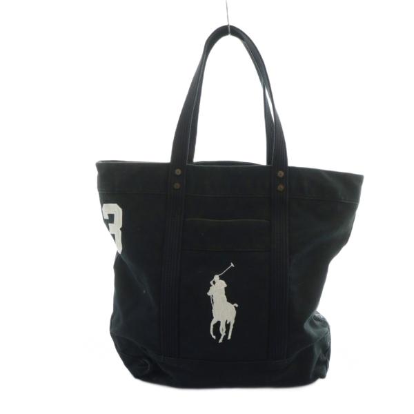 ポロ ラルフローレン POLO RALPH LAUREN トートバッグ ハンド ロゴ キャンバス ポ...