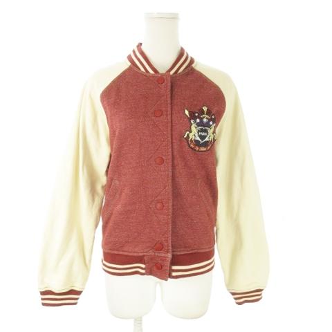 シーバイクロエ SEE BY CHLOE ジャケット スタジャン スウェット ロゴ ワッペン 切替 ...