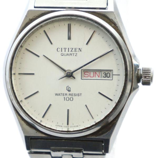 シチズン CITIZEN 4-211537 WATER RESIST 100 腕時計 ウォッチ クォ...