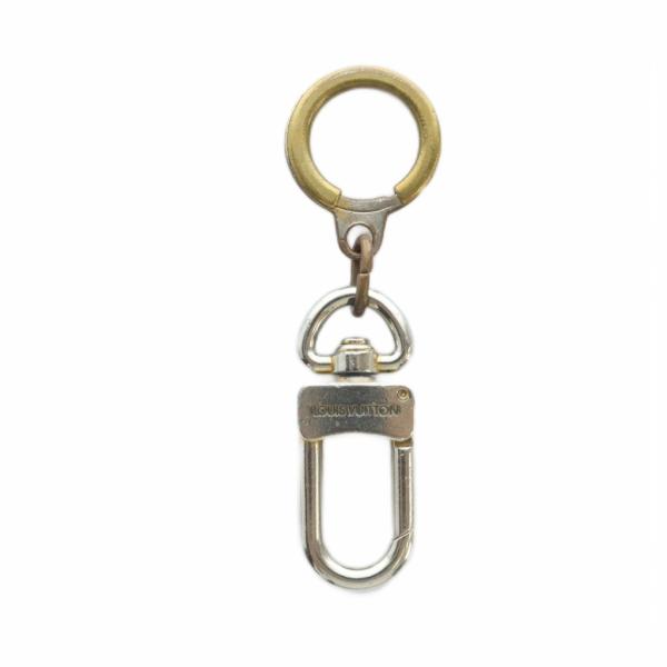 ルイヴィトン LOUIS VUITTON キーホルダー チャーム ストラップ ロゴ シルバー色 ■G...