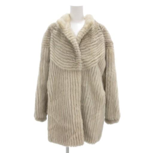 サガミンク SAGA MINK 銀サガ サファイアミンク ファー コート LL 毛皮 ミドル ハーフ...