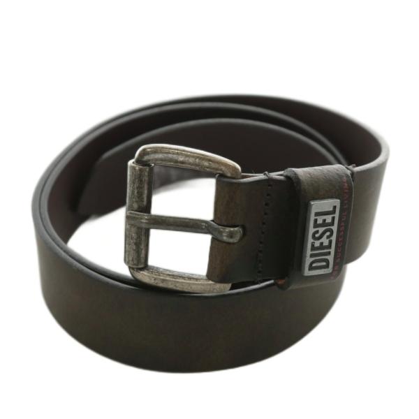 ディーゼル DIESEL B-LOGIN X07493 ベルト ハトメ 牛革 レザー ロゴ 80/3...