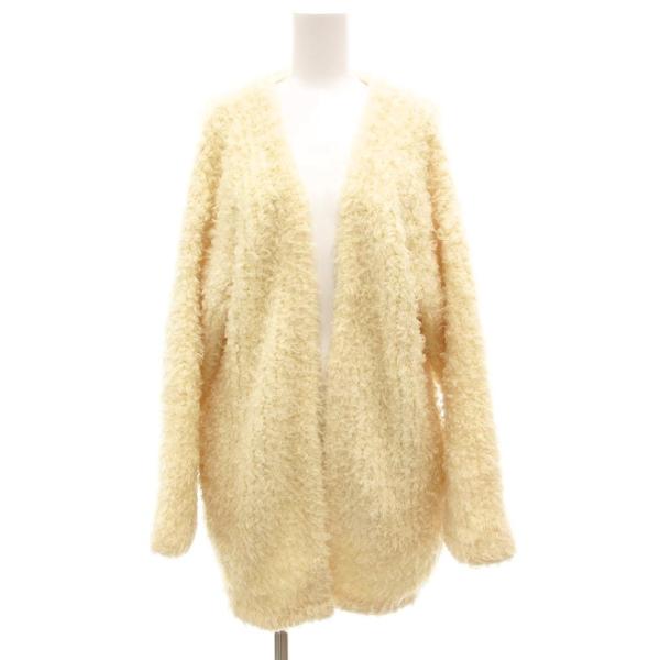 ロンハーマン Ron Herman カーディガン シャギーニット ボタンレス オーバーサイズ XS ...